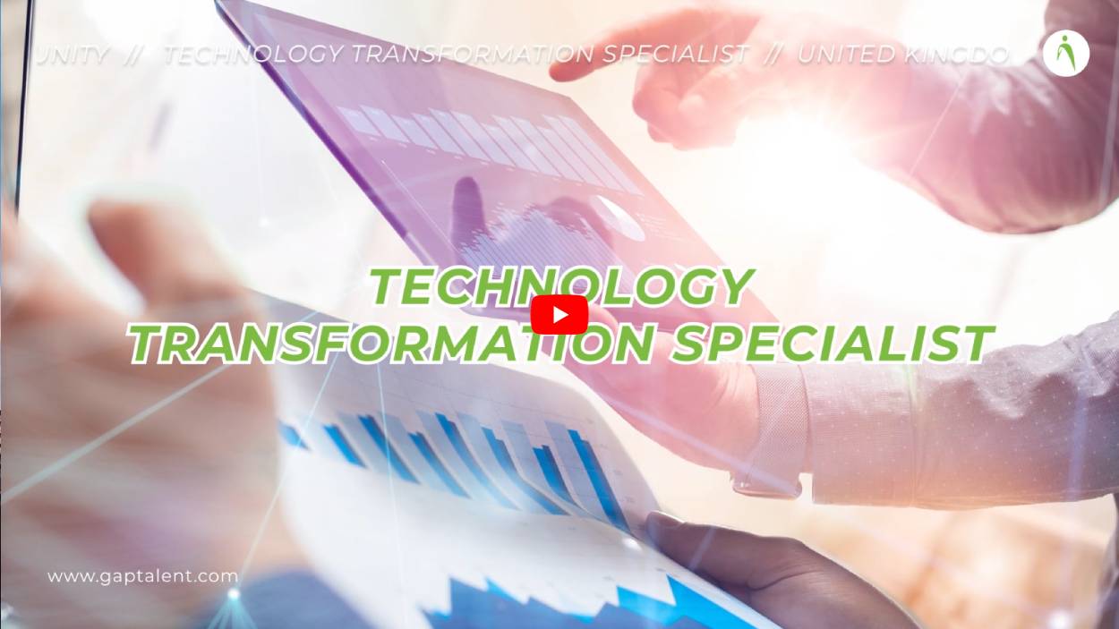 JOB ALERT - Technology Transformation Specialist